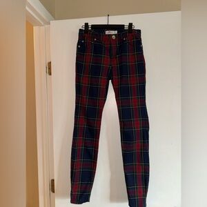 VINEYARD VINES Tartan Plaid Skinny Jeans